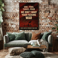 Voices United Against War Poster