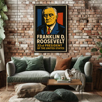 Franklin D. Roosevelt 32Nd President Poster