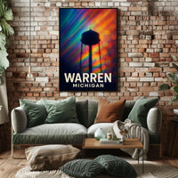 Warren, Michigan A Colorful Tribute Poster