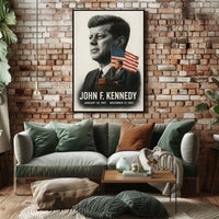 John F. Kennedy 35th President of the United States Reflections Poster