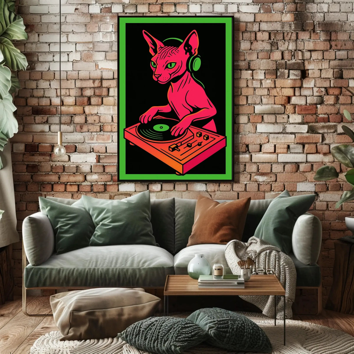 Dj Cat Vibes Poster
