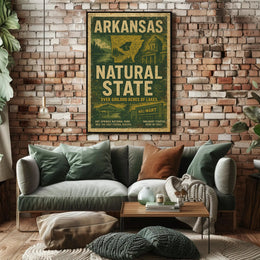 Arkansas The Natural State Poster