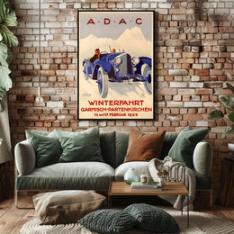 Winterfahrt 1925 Advertisement Poster