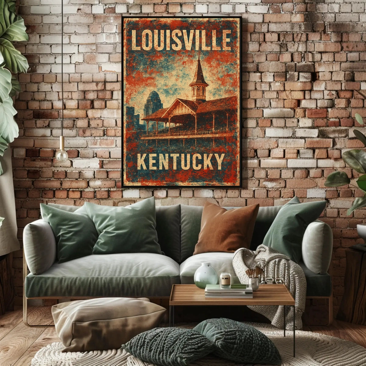 Louisville Kentucky Skyline Travel Urban Life Photography Realism Cultural Heritage Downtown Louisville Poster
