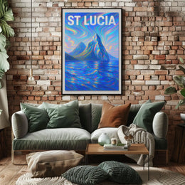 St Lucia Vibrant Landscapes Poster
