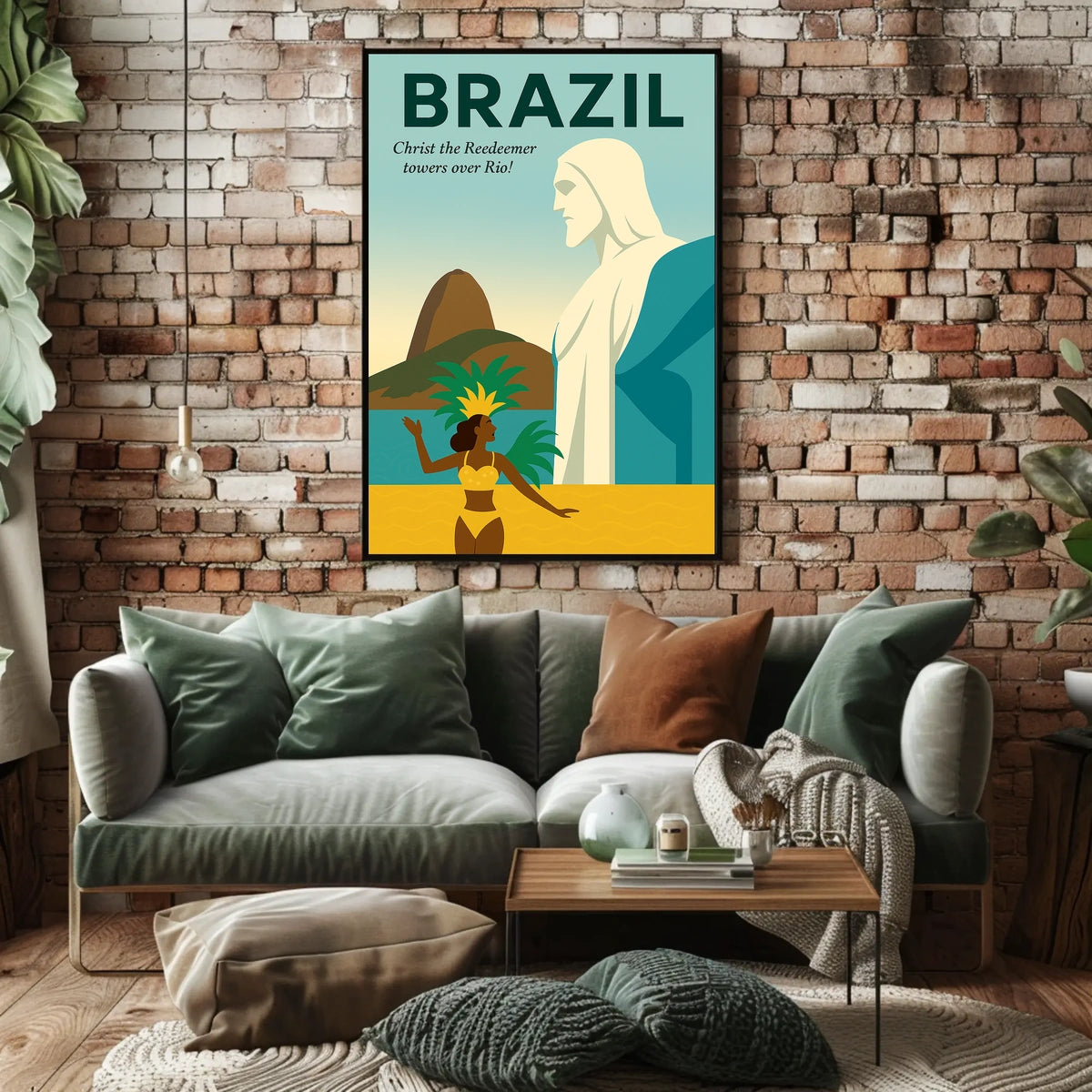 Christ the Redeemer Over Rio Poster