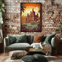 Majestic Sunset at the Gateway Poster