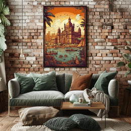 Majestic Sunset at the Gateway Poster