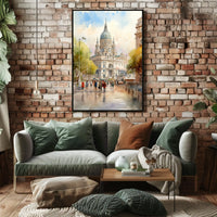 European Cathedral Historical Architecture Travel Poster