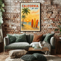 California by Air Poster