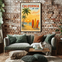 California by Air Poster