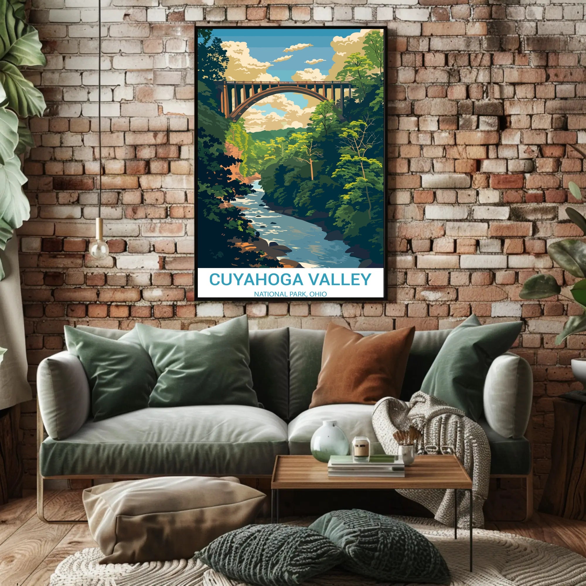 Cuyahoga Valley National Park Vintage Travel Poster