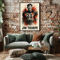Jim Thorpe Legendary Athlete Poster