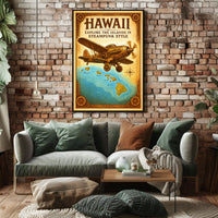 Steampunk Hawaii Adventure Poster PosterGoat