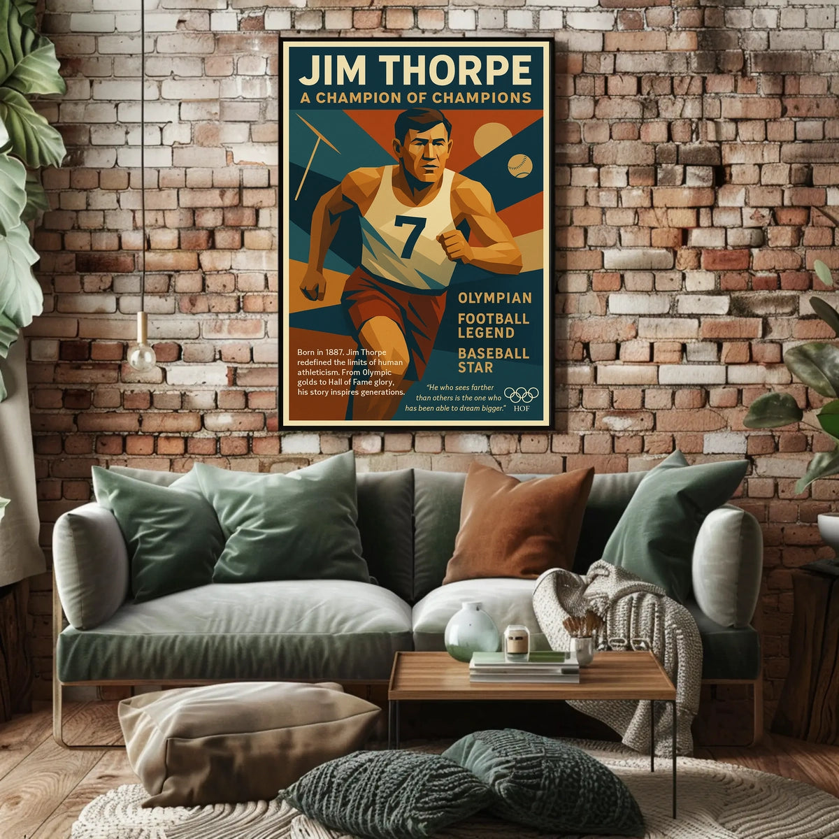 Jim Thorpe Legendary Champion Poster