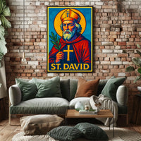 St. David Iconography Poster