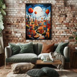 Dreamscape Cityscape Poster