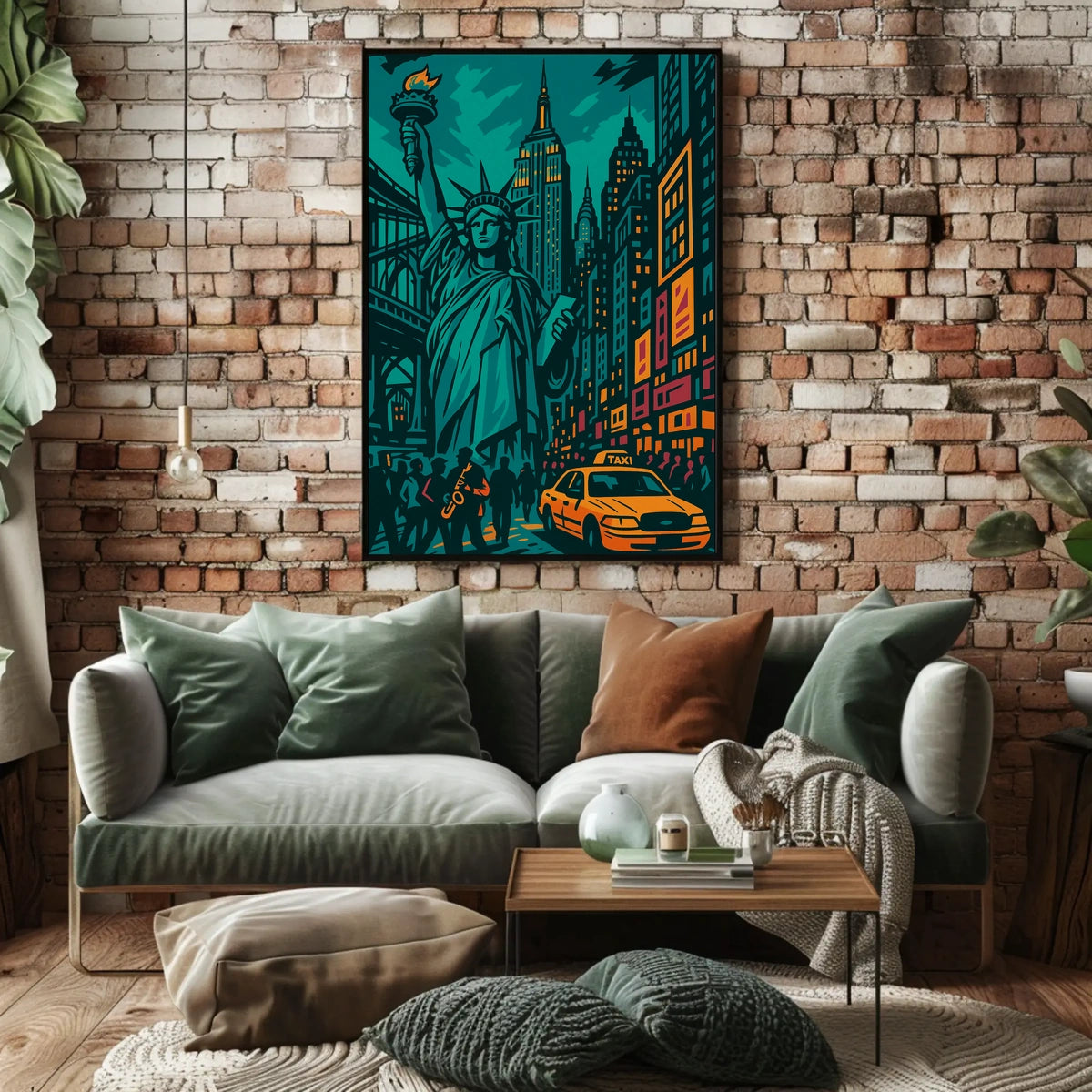 New York Vibes Art Print Iconic Skyline For NYC Lovers