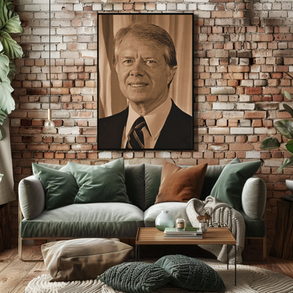 Jimmy Carter 39th President Sepia Photo