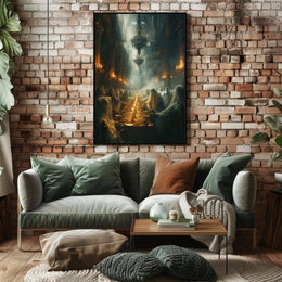 Gothic Supernatural Dining Scene Fantasy or Mythology Poster PosterGoat