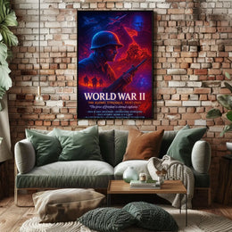 World War II Heroes and Valor Commemorative WWII Poster
