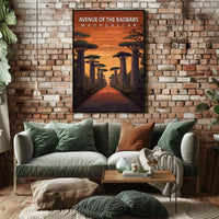 Avenue of the Baobabs Madagascar Poster