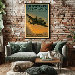 Beechcraft At-10 Wichita Legend Of The Poster
