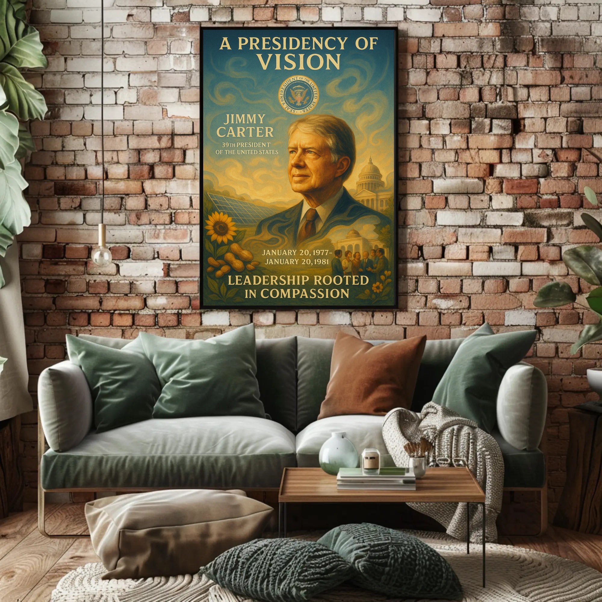 Jimmy Carter Commander in Chief Archival Poster PosterGoat