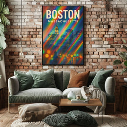 Boston Scenic Wanderlust Minimalist Poster