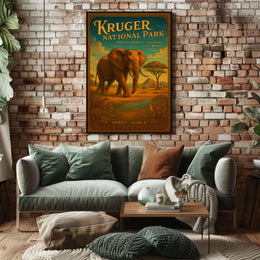 Kruger National Park Experience the Wild Poster