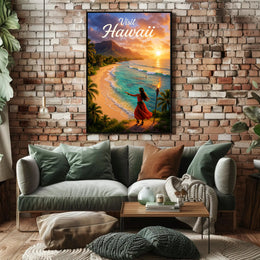 Visit Hawaii Poster PosterGoat