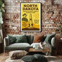 North Dakota Highlights Poster