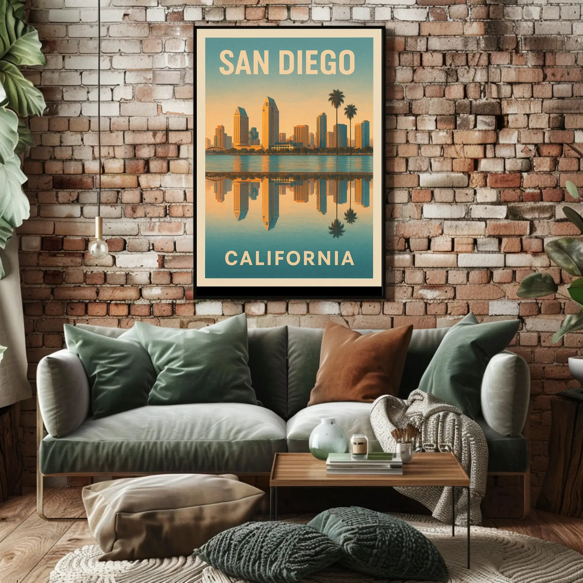 San Diego Skyline Poster