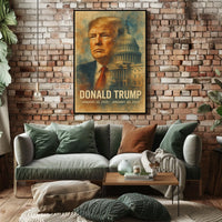 Trump Guardians Republic Patriotic Oil Painting Poster