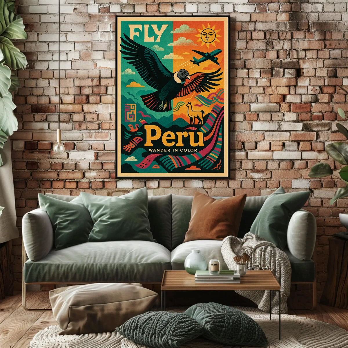 Fly to Peru Wander in Color Poster