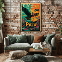 Fly to Peru Wander in Color Poster