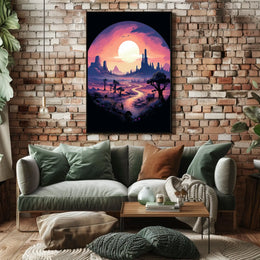 Dreamscape At Dusk Poster
