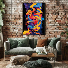 Vivid Abstract Flow Abstract Poster