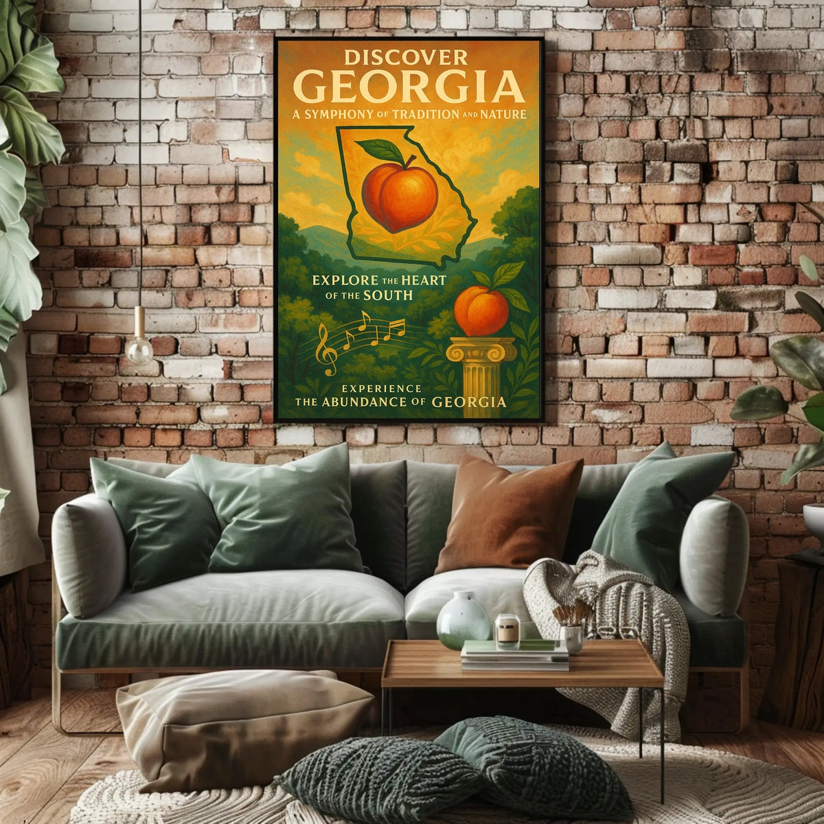 Discover Georgia A Symphony Of Poster
