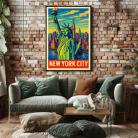 New York City Iconic Skyline Poster