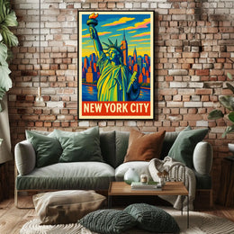 New York City Iconic Skyline Poster