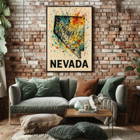 Nevada A Splash Of Color Poster