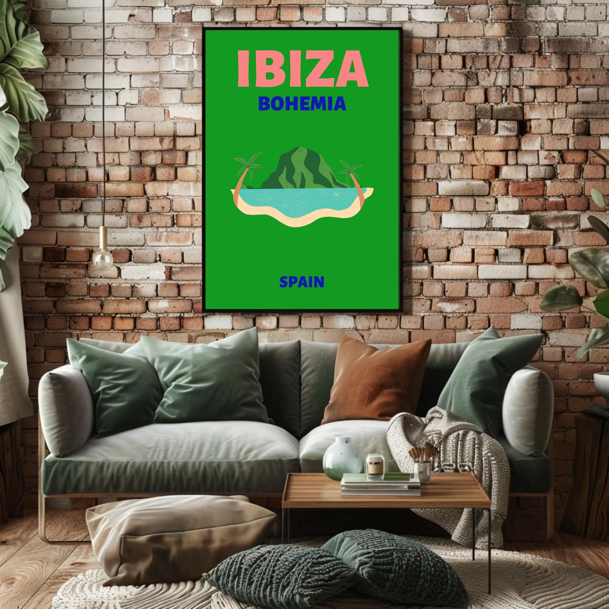 Ibiza Bohemian Paradise Island Travel Poster PosterGoat