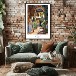 Seville Courtyard Poster