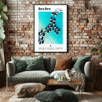 Bora Bora Overwater Paradise Travel Poster PosterGoat