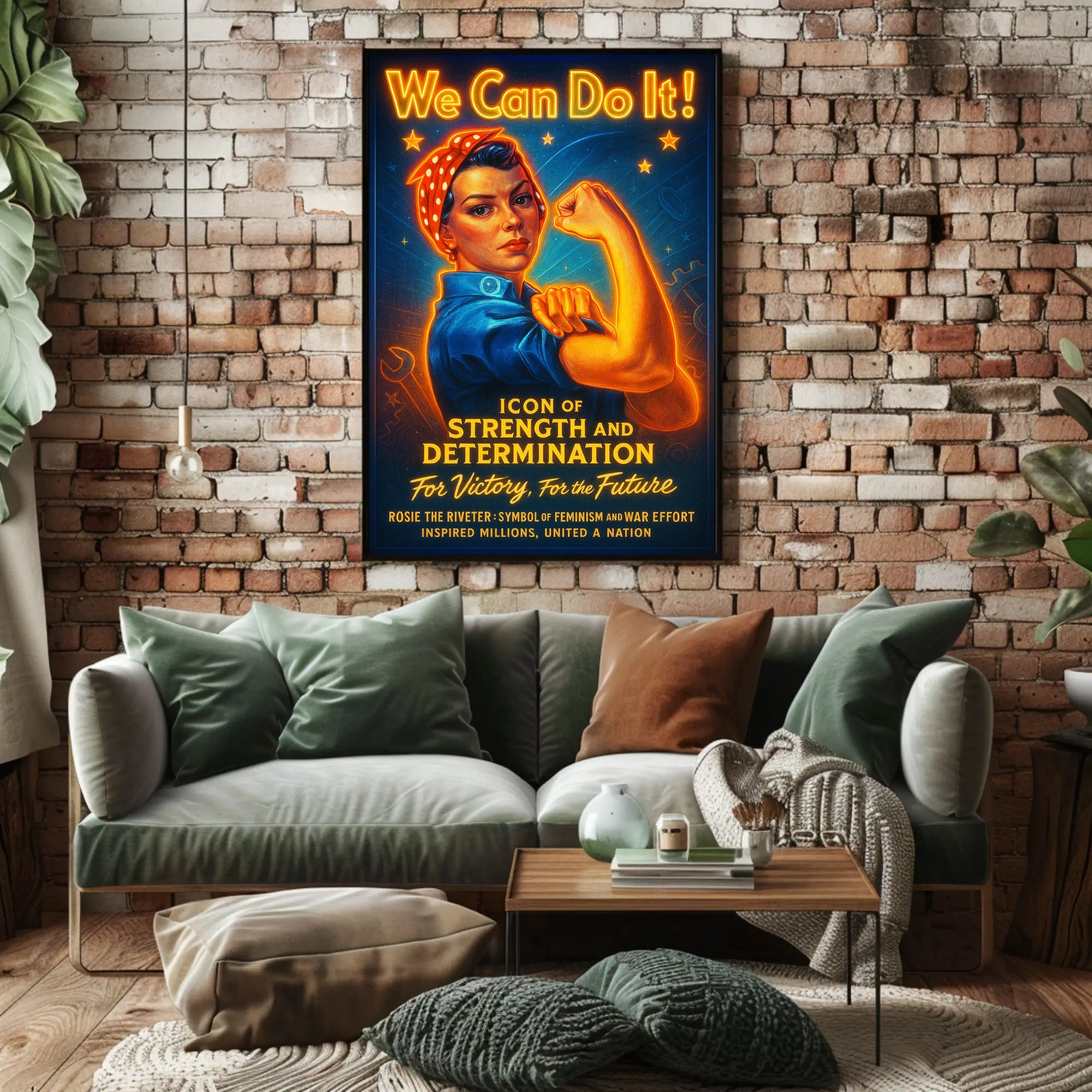 Icon of Strength and Determination Poster