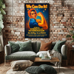 Icon of Strength and Determination Poster