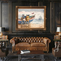 Coastal Fishermen Poster