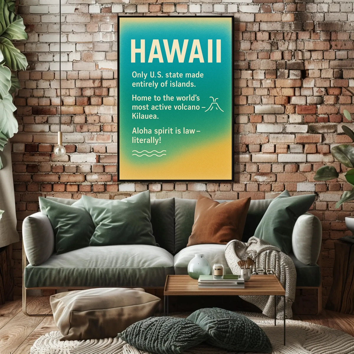 Hawaii Aloha Spirit Minimalist Travel Poster