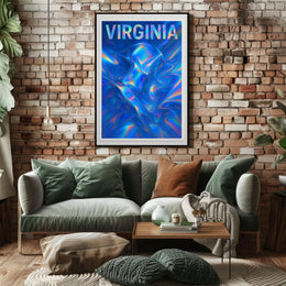 Virginia Abstract Expression Abstract Poster
